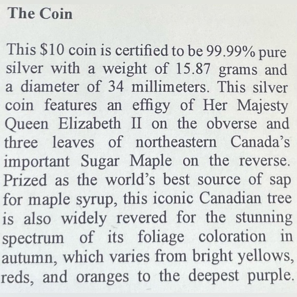 This coin is certified to be 99.99% pure silver, weight of 15.87 grams 34mm. - Picture 5 of 5